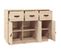 Buffet 100x40x75 Cm Bois Massif De Pin