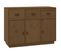 Buffet Marron Miel 100x40x75 Cm Bois Massif De Pin