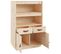 Buffet Haut 67x40x108,5 Cm Bois Massif De Pin