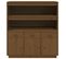 Buffet Haut Marron Miel 100x40x108,5 Cm Bois Massif De Pin