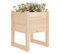 Jardinières 2 PCs 40x40x52,5 Cm Bois Massif De Pin