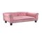 Lit Pour Chien Rose 95x55x30 Cm Velours