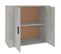 Buffet Gris Béton 80x33x70 Cm Bois Contreplaqué