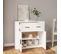 Buffet Blanc 80x33x70 Cm Bois Contreplaqué