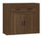 Buffet Chêne Marron 80x33x70 Cm Bois Contreplaqué