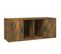 Meuble TV Chêne Fumé 100x35x40 Cm Bois Contreplaqué