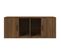 Meuble TV Chêne Marron 100x35x40 Cm Bois Contreplaqué