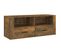 Meuble TV Chêne Fumé 100x35x40 Cm Bois Contreplaqué