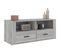 Meuble TV Sonoma Gris 100x35x40 Cm Bois Contreplaqué