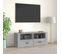 Meuble TV Sonoma Gris 100x35x40 Cm Bois Contreplaqué