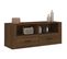 Meuble TV Chêne Marron 100x35x40 Cm Bois Contreplaqué