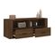 Meuble TV Chêne Marron 100x35x40 Cm Bois Contreplaqué