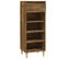 Armoire à Chaussures Chêne Fumé 40x36x105 Cm Bois Contreplaqué