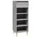 Armoire à Chaussures Sonoma Gris 40x36x105 Cm Bois Contreplaqué