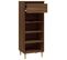 Armoire à Chaussures Chêne Marron 40x36x105cm Bois Contreplaqué