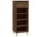 Armoire à Chaussures Chêne Marron 40x36x105cm Bois Contreplaqué