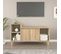 Meuble TV Chêne Sonoma 100x35x55 Cm Bois Contreplaqué