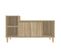 Meuble TV Chêne Sonoma 100x35x55 Cm Bois Contreplaqué