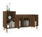 Meuble TV Chêne Marron 100x35x55 Cm Bois Contreplaqué