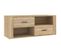 Meuble TV Chêne Sonoma 100x35x40 Cm Bois Contreplaqué