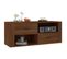 Meuble TV Chêne Marron 100x35x40 Cm Bois Contreplaqué