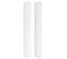 Tête De Lit Avec Oreilles Blanc 183x16x118/128 Cm Similicuir