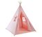 Alba Tente Tipi Pour Enfants En Rose   Tente De Jeu Avec Tapis Pour L'intérieur