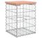 Banc De Jardin Design Gabion 33x31x42 Cm Bois Massif De Douglas