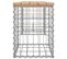 Banc De Jardin Design De Gabion 103x31x42 Cm Bois Massif De Pin