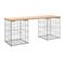 Banc De Jardin Design De Gabion 103x31x42 Cm Bois Massif De Pin