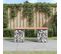 Banc De Jardin Design Gabion 103x31x42cm Bois Massif De Douglas