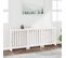 Cache-radiateur Blanc 210x21x85 Cm Bois Massif De Pin