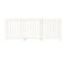 Cache-radiateur Blanc 210x21x85 Cm Bois Massif De Pin