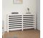 Cache-radiateur Blanc 153x19x84 Cm Bois Massif De Pin