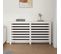 Cache-radiateur Blanc 153x19x84 Cm Bois Massif De Pin