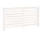 Cache-radiateur Blanc 153x19x84 Cm Bois Massif De Pin