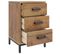 Tables De Chevet 2 PCs 40x30x55 Cm Bois De Pin Massif