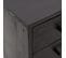 Tables De Chevet 2 PCs Noir 40x30x55 Cm Bois De Pin Massif