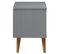 Table De Chevet Molde Gris 40x35x48 Cm Bois De Pin Massif