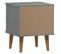 Table De Chevet Molde Gris 40x35x48 Cm Bois De Pin Massif