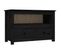 Meuble TV Noir 79x35x52 Cm Bois De Pin Massif