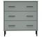 Buffet Avec 3 Tiroirs Gris 77x40x79,5 Cm Bois Massif Oslo