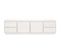 Meuble TV Blanc 176x37x47,5 Cm Bois De Pin Massif