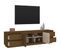 Meuble TV Marron Miel 176x37x47,5 Cm Bois De Pin Massif