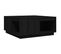 Table Basse Noir 80x81x36,5 Cm Bois Massif De Pin