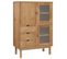 Buffet Haut Otta 85x43x125 Cm Bois Massif De Pin