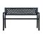 Banc De Jardin Noir 120 Cm Acier