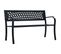 Banc De Jardin Noir 120 Cm Acier