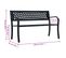 Banc De Jardin Noir 120 Cm Acier