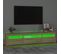 Meuble TV Avec Lumières LED Chêne Sonoma 195x35x40 Cm